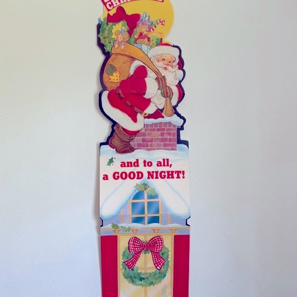 COPY - Extra long Vintage Santa Claus paper Diecut Christmas Detailed illustrat… - Picture 3 of 17